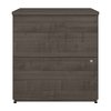 Bestar Universel 28W Standard 2 Drawer Lateral File Cabinet in medium gray maple 165600-000141